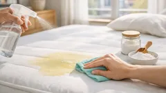 Matratze reinigen: gelbe Flecken schnell entfernen mit Natron und Wasserstoffperoxid