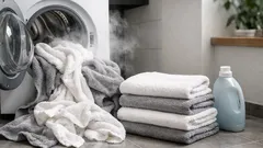 Handtücher stinken nach dem Waschen? Diese Temperatur macht den Unterschied