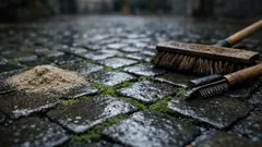 Moos entfernen auf Pflastersteinen: 4 wirksame Methoden ohne teure Chemie