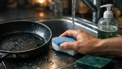 Welcher Schwamm für welche Pfanne? So vermeidest du Kratzer und hältst Antihaft länger fit